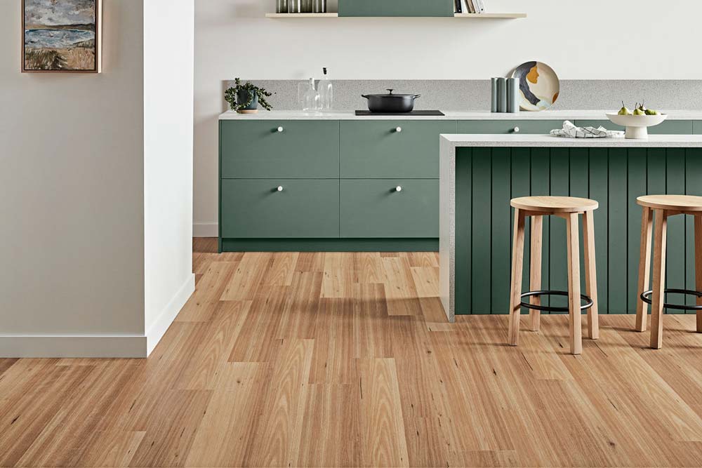 Geelong kitchen with hybrid flooring