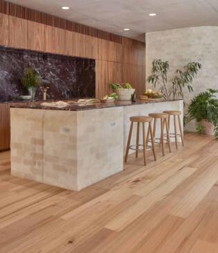 Timber flooring in Geelong kitchen