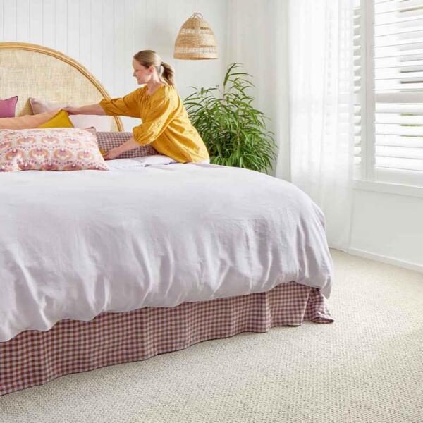 Solution dyed nylon carpet in Geelong bedroom